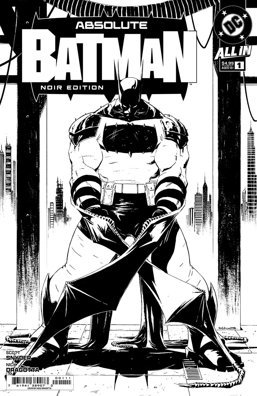 Absolute Batman Noir Edition #1 Cover A Regular Nick Dragotta Cover (DC All In)