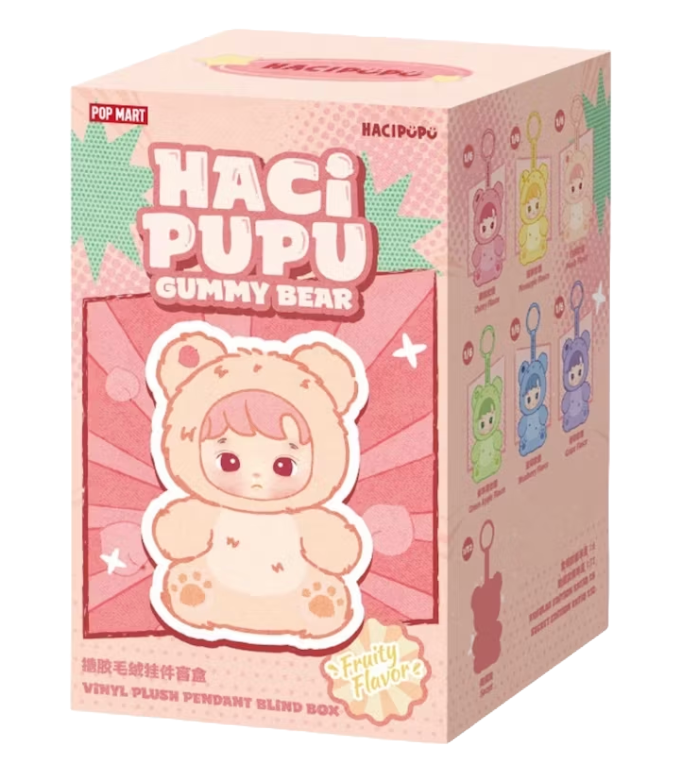 Pop Mart HACIPUPU Gummy Bear Series Vinyl Plush Pendant