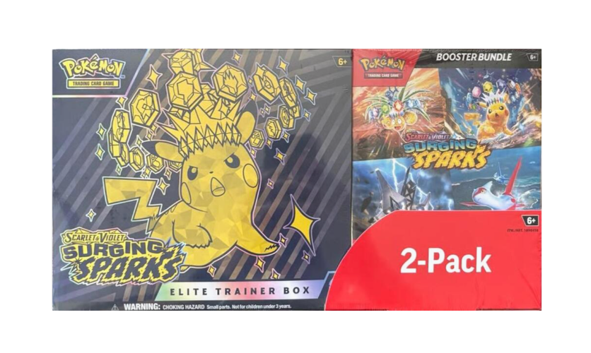 Costco Pokémon Surging Sparks 2-Pack Trainer Box and Booster Bundle