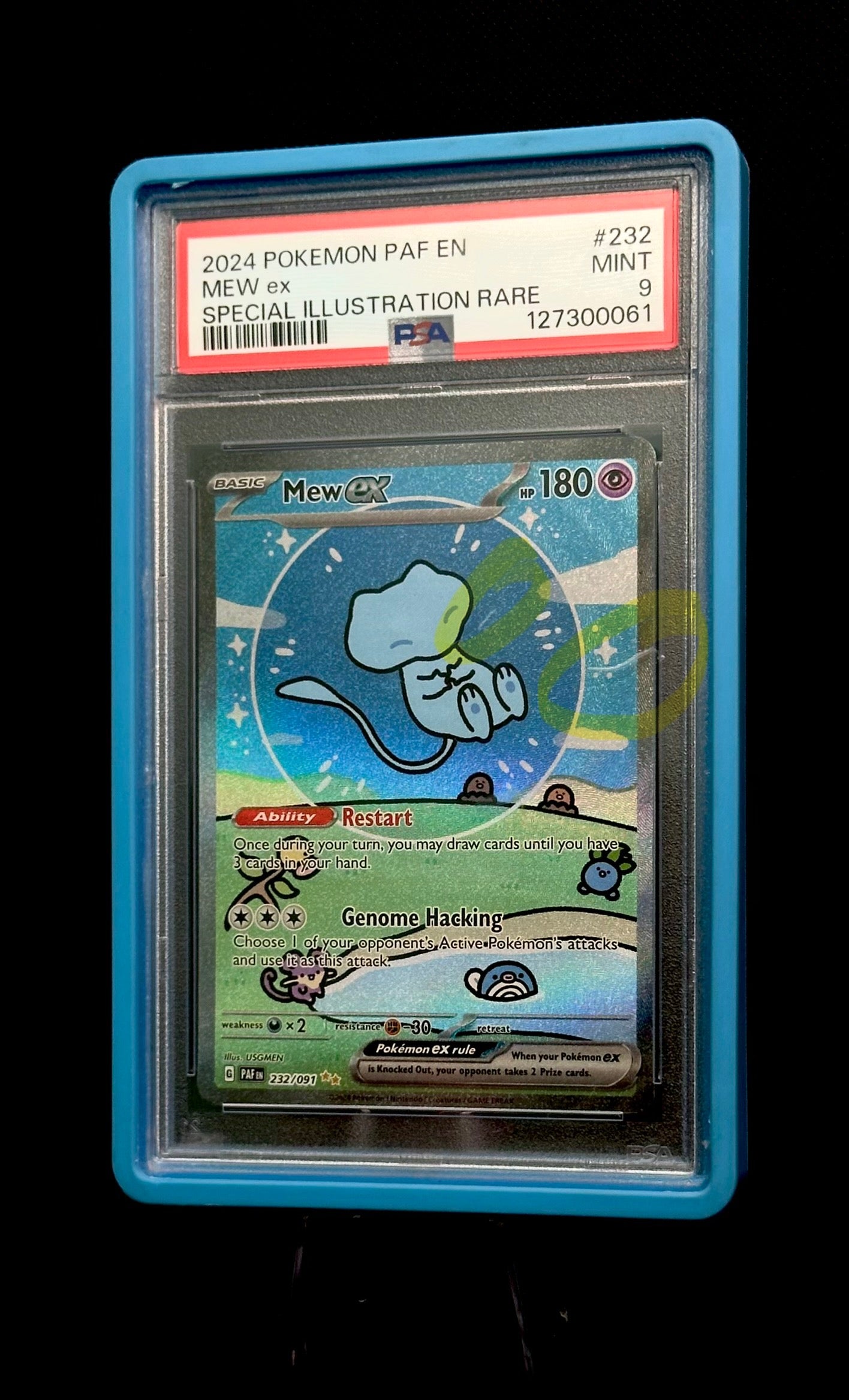 2024 Mew ex Pokemon Paldean Fates Special Illustration Rare #232 PSA 9