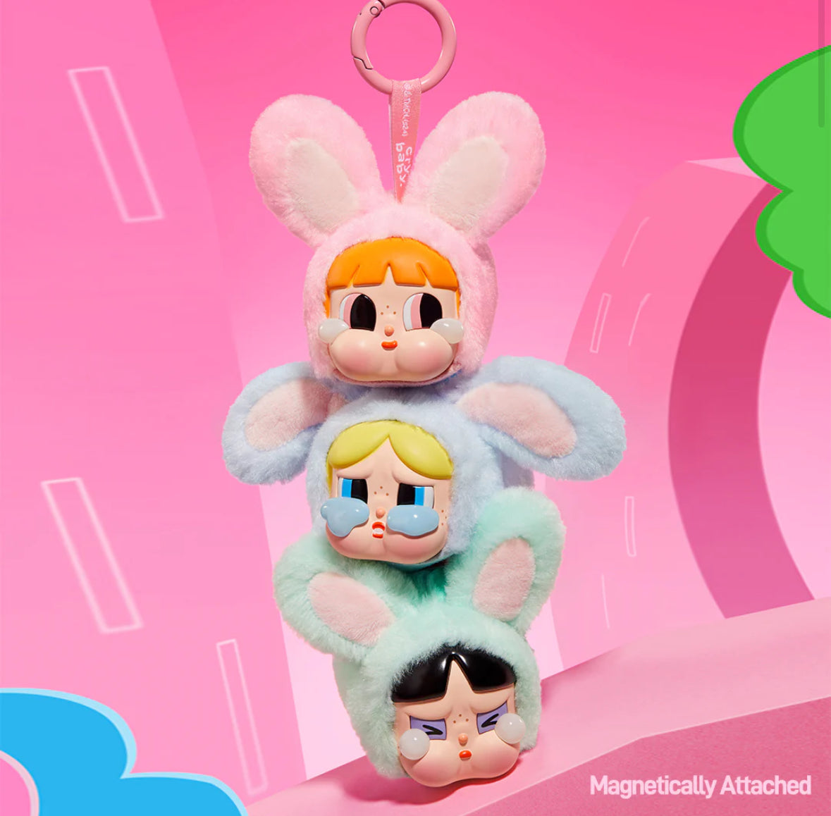 Pop Mart CryBaby x Powerpuff Girls Series Vinyl Face Plush Blind Box