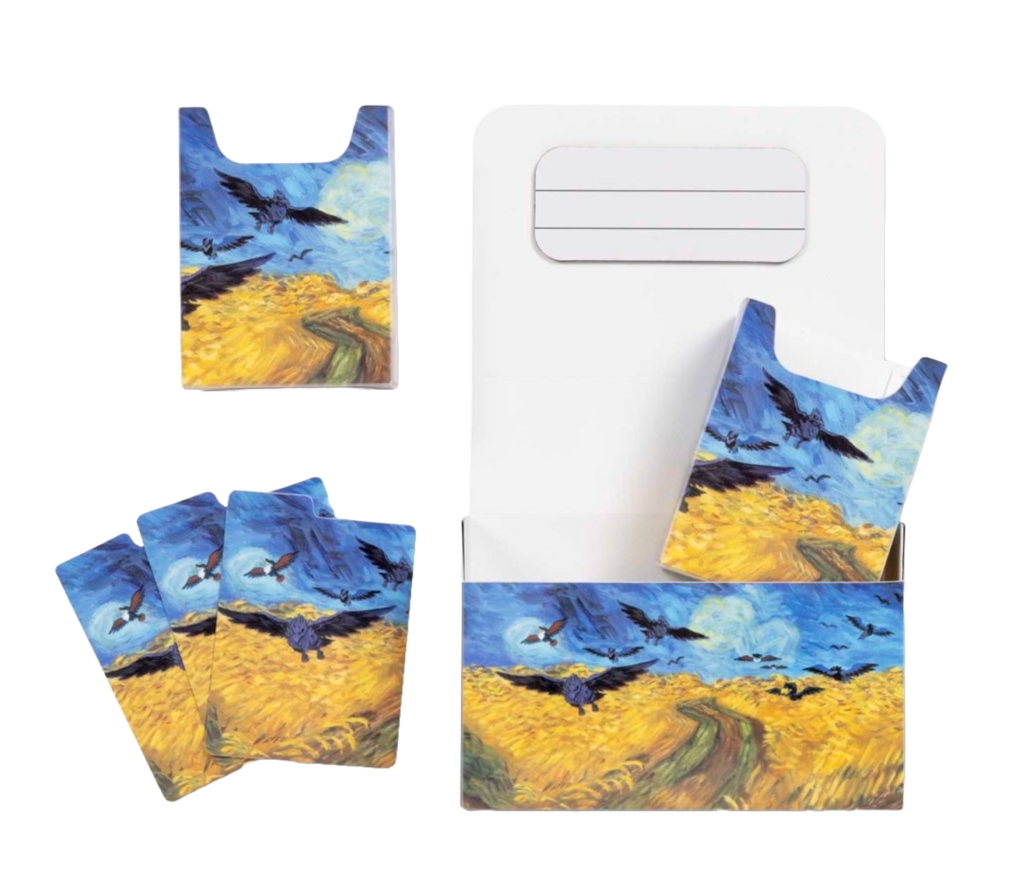 Pokémon Center × Van Gogh Museum: Corviknight Inspired by Wheatfield with Crows Double Deck Box