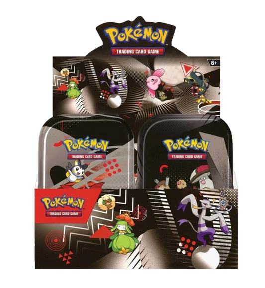 Pokémon Unova Mini Tin Display - SV: Black Bolt and White Flare
