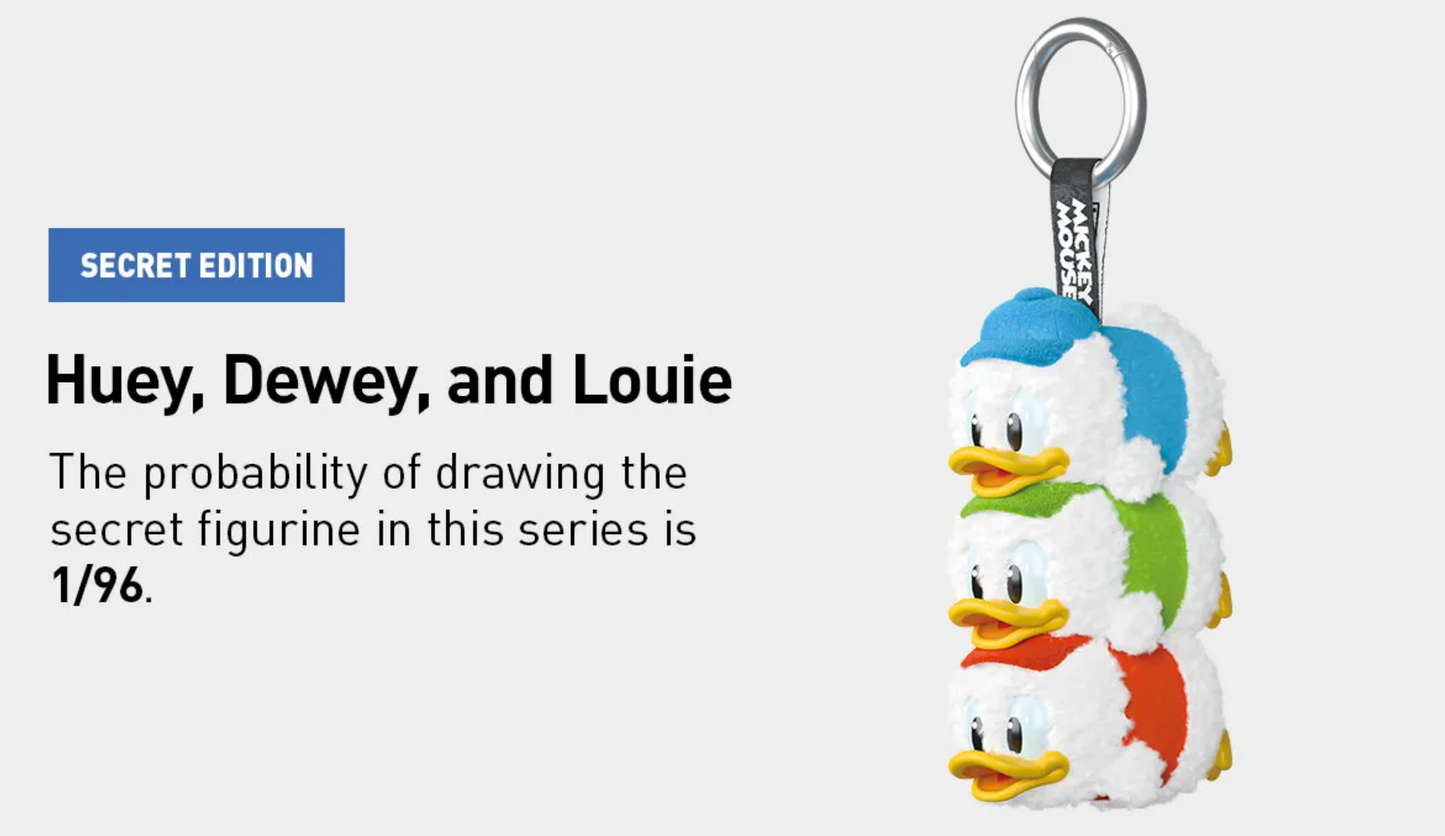 Pop Mart Disney Mickey Family Together Series Plush Keychain Single Blind Box