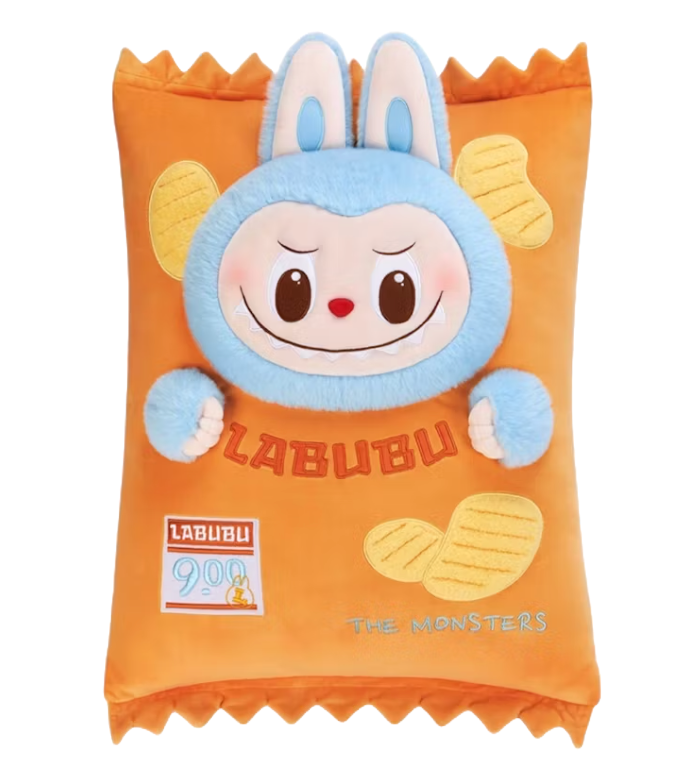 Pop Mart Labubu The Monsters Wacky Mart Series Chips Pillow