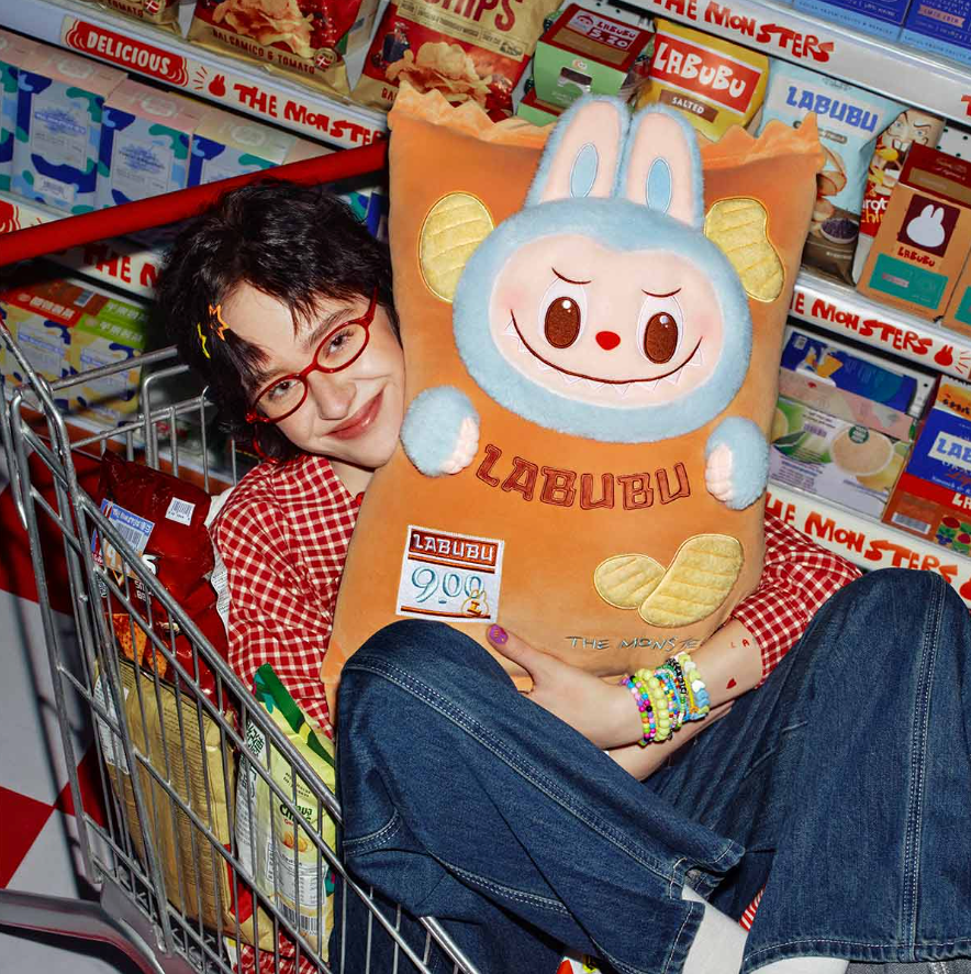 Pop Mart Labubu The Monsters Wacky Mart Series Chips Pillow