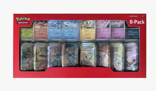 Pokémon Prismatic Evolutions 8-Pack Mini Tins