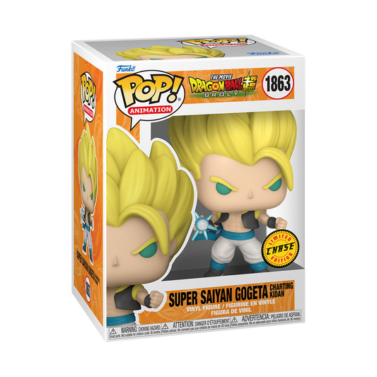 Funko Pop! Dragon Ball Super: Broly - Super Saiyan Gogeta Charting Kidan Chase #1863 (Damaged) with Box Protector