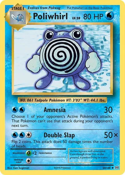 Poliwhirl - 24/108 - Evolutions (Lightly Played)