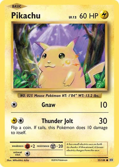 Pikachu - 35/108 - Evolutions (Lightly Played)