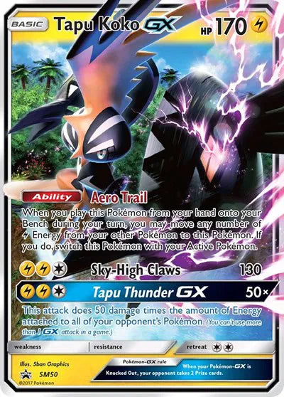Tapu Koko GX - SM50 - Sun & Moon Promo (Near Mint)