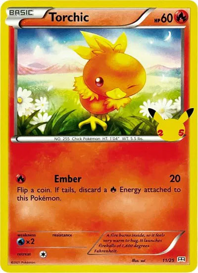 Torchic - 11/25 - McDonald's 25th Anniversary Promos (Near Mint)
