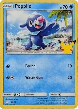 Popplio - 23/25 - McDonald's 25th Anniversary Promos (Near Mint)