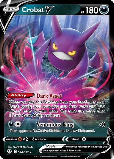 Crobat V - 044/072 - Shining Fates (Near Mint)