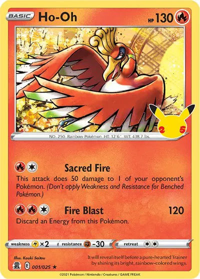 Ho-oh - 001/025 - Celebrations (Near Mint)