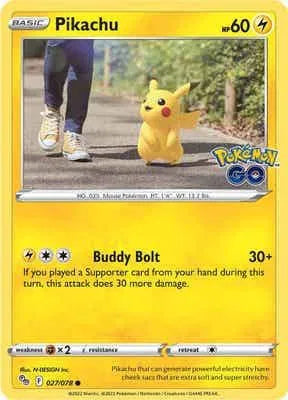 Pikachu (27) - 027/078 - Pokemon Go (Near Mint)