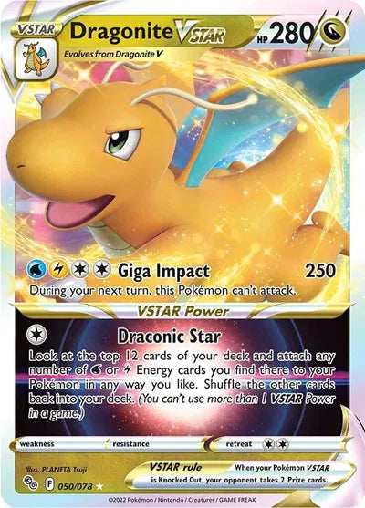 Dragonite VSTAR - 050/078 - Pokemon Go (Near Mint)