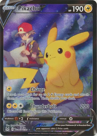 Pikachu V - TG16/TG30 - Lost Origin Trainer Gallery (Lightly Played)