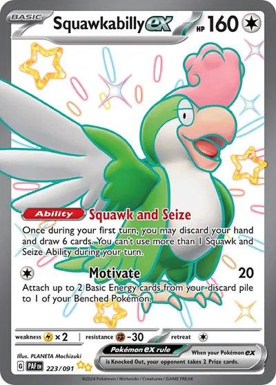 Squawkabilly ex - 223/091 - Paldean Fates (Near Mint)
