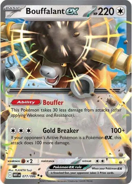 Bouffalant ex - 077/086 - White Flare (Near Mint)