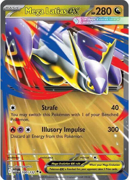 Mega Latias ex - 100/132 - Mega Evolution (Near Mint)