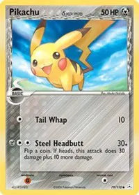 Pikachu (Delta Species) - 79 - EX Holon Phantoms (Moderately Played)
