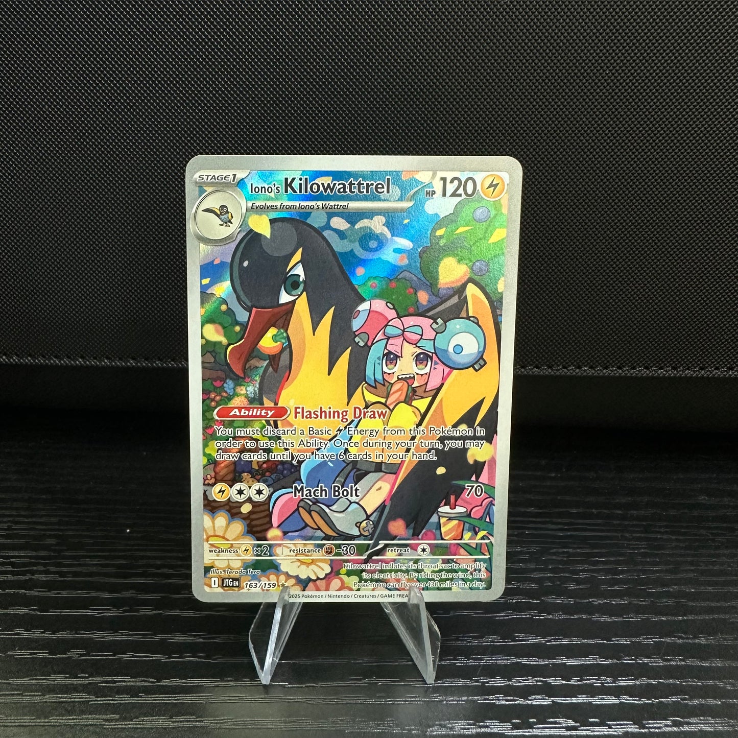 Iono's Kilowattrel - 163/159 - SV09: Journey Together (JTG) (Near Mint)