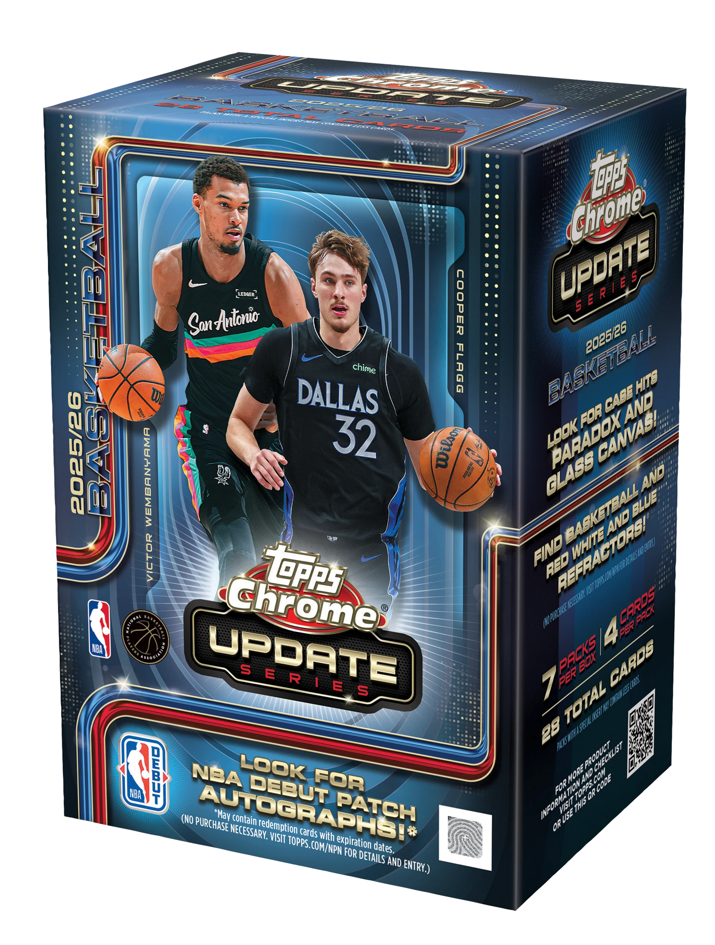 2025-26 Topps Chrome® Updates Basketball Value Box