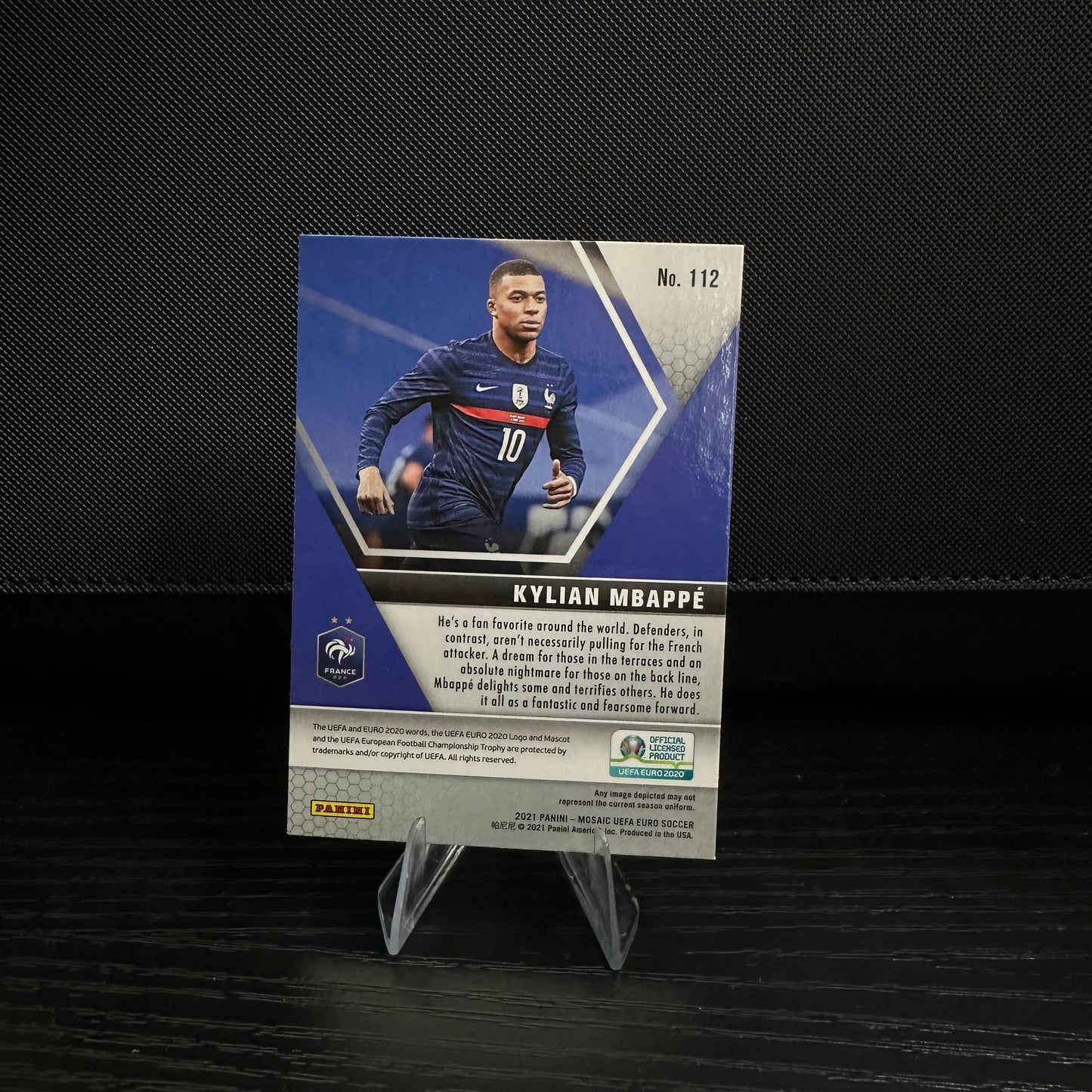 2021 Panini Mosaic UEFA
EURO 2020 Kylian Mbappe Silver France #112