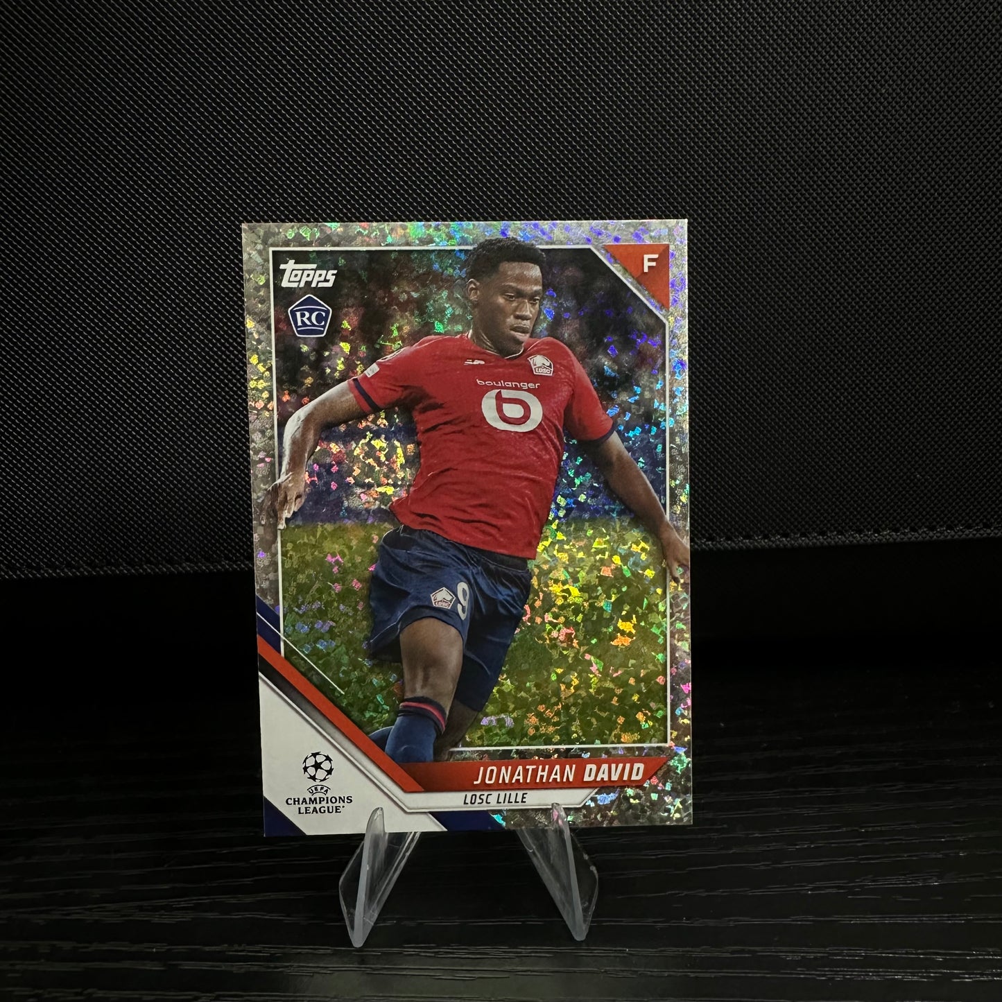 2021-22 Topps UEFA Champions League #176 Jonathan David Sparkle Foil