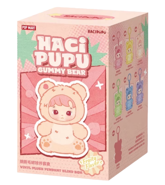 Pop Mart HACIPUPU Gummy Bear Series Vinyl Plush Pendant Single Blind Box