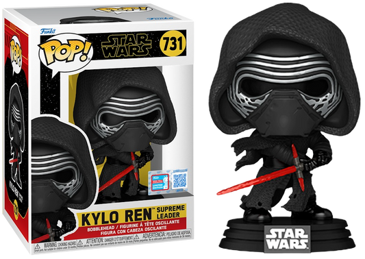 Funko Pop! Star Wars: Kylo Ren Supreme Leader with Hood Fall Convention Sticker #731 with Box Protector