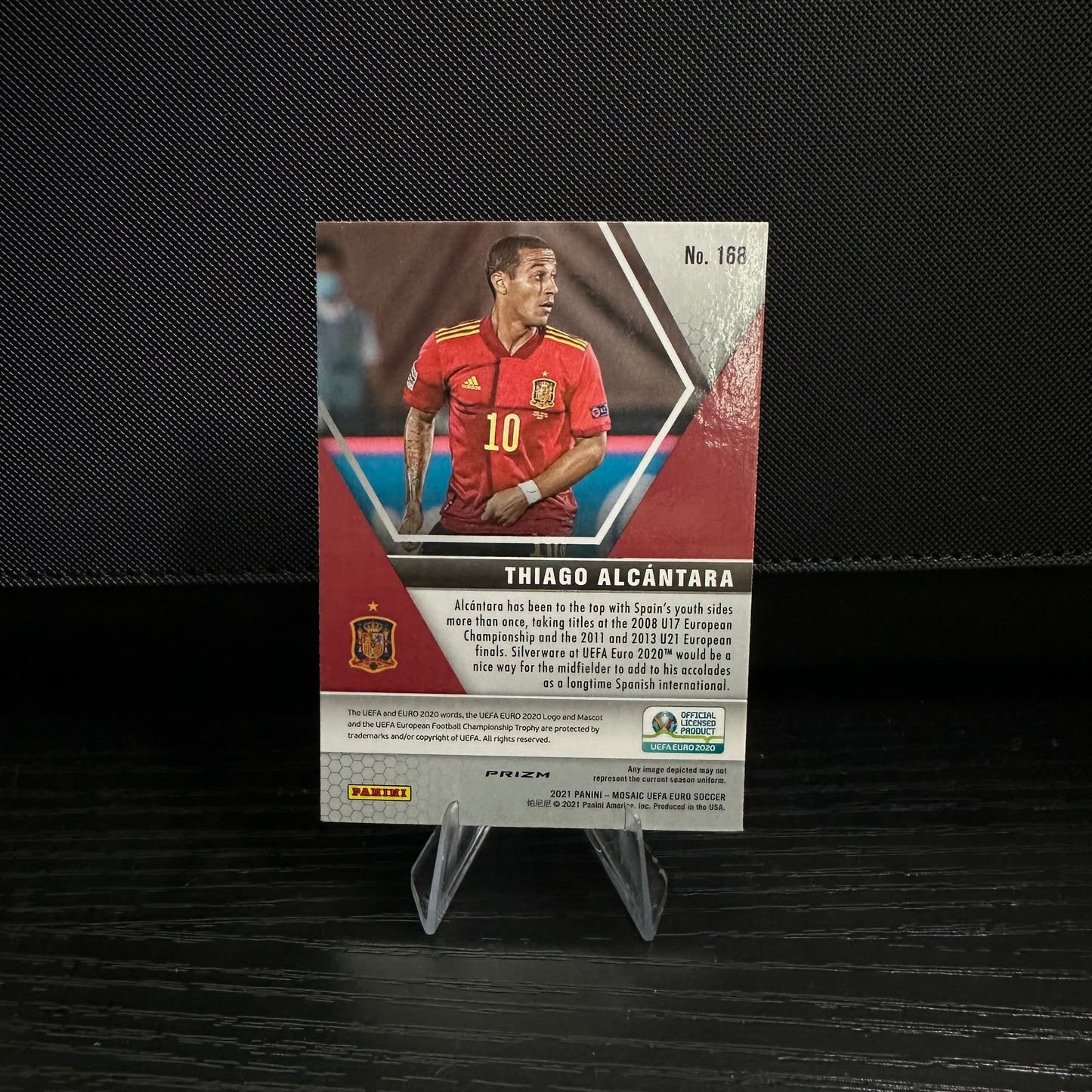 2020-21 Panini Mosaic
UEFA Euro Thiage
Alcantara Silver Mosaic
Prizm Spain #168