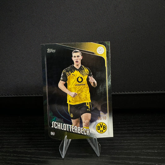 2025-26 Topps UCC Nico Schlotterbeck #99 06/10 Black Raindrops