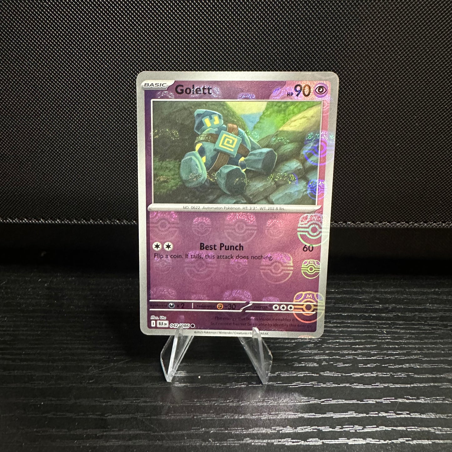 Golett (Master Ball Pattern) - SV: Black Bolt (BLK) SV: Black Bolt (Near Mint)
