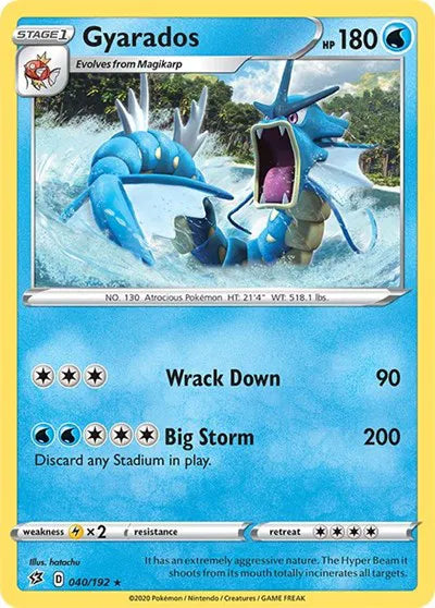 Gyarados - 040/192 - Rebel Clash (Near Mint)