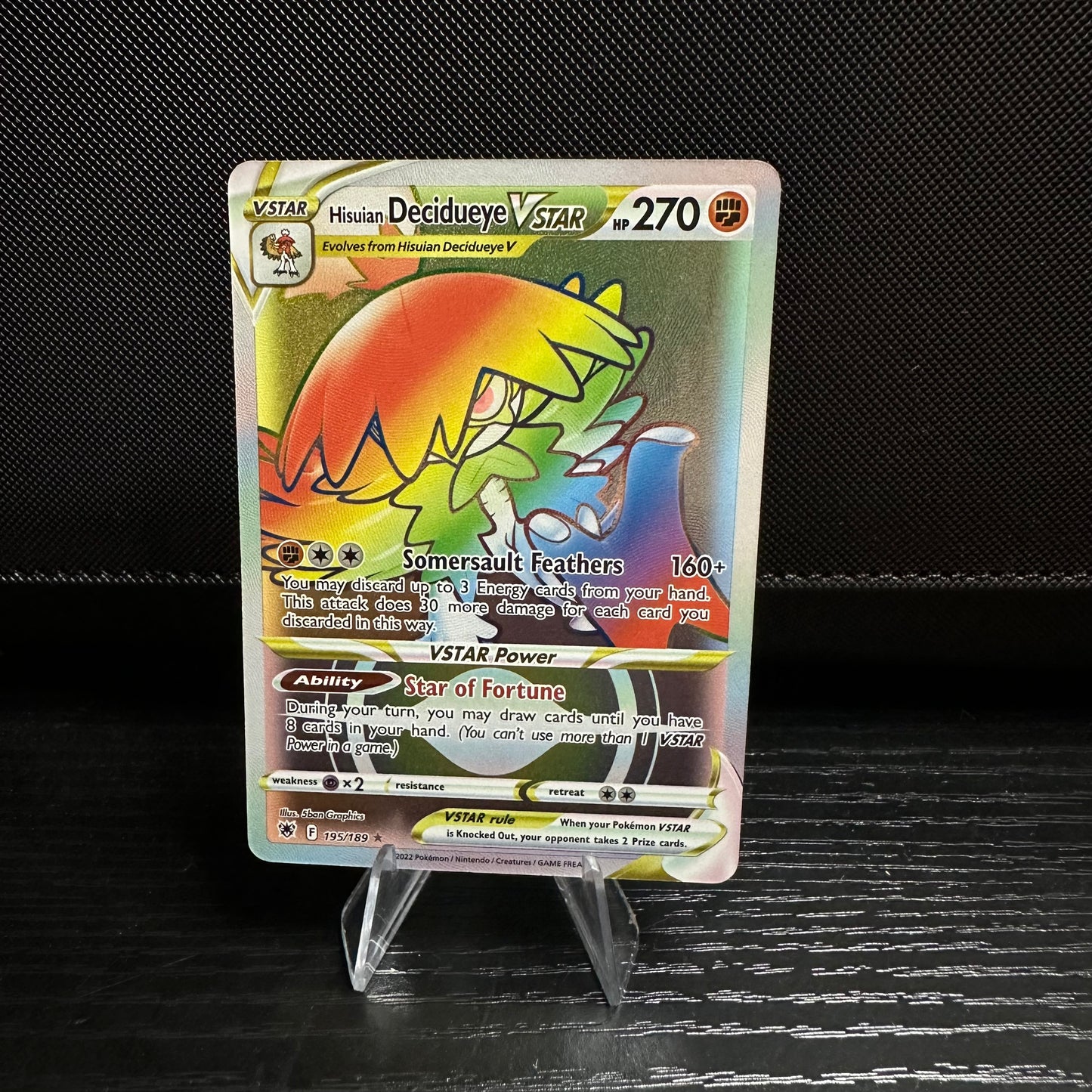 Hisuian Decidueye VSTAR (Secret) - SWSH10: Astral Radiance (SWSH10) (Near Mint)