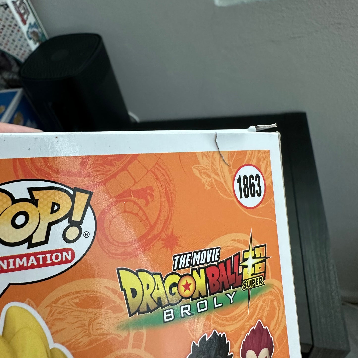Funko Pop! Dragon Ball Super: Broly - Super Saiyan Gogeta Charting Kidan Chase #1863 (Damaged) with Box Protector