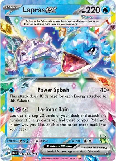 Lapras ex - 032/142 - Stellar Crown (Near Mint)