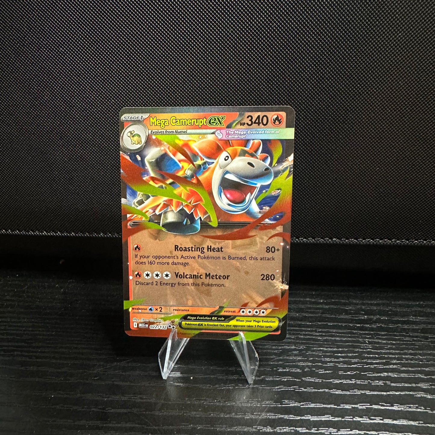 Mega Camerupt ex - 022/132 - ME01: Mega Evolution (MEG) (Near Mint)