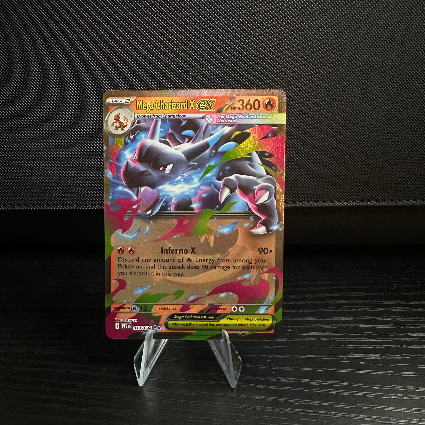 Mega Charizard X ex - 013/094 - ME02: Phantasmal Flames (PFL) (Near Mint)