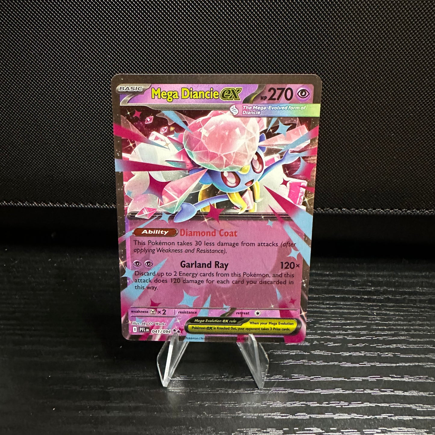 Mega Diancie ex - ME02: Phantasmal Flames (PFL) (Near Mint)