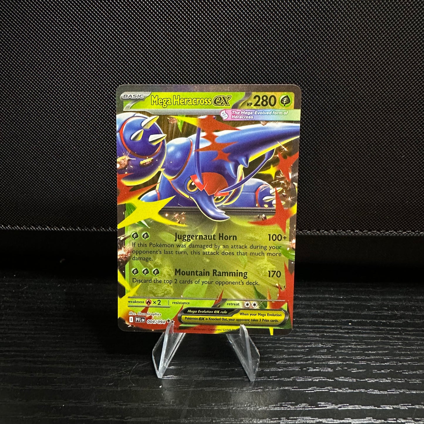 Mega Heracross ex - 004/094 - ME02: Phantasmal Flames (PFL) (Near Mint)