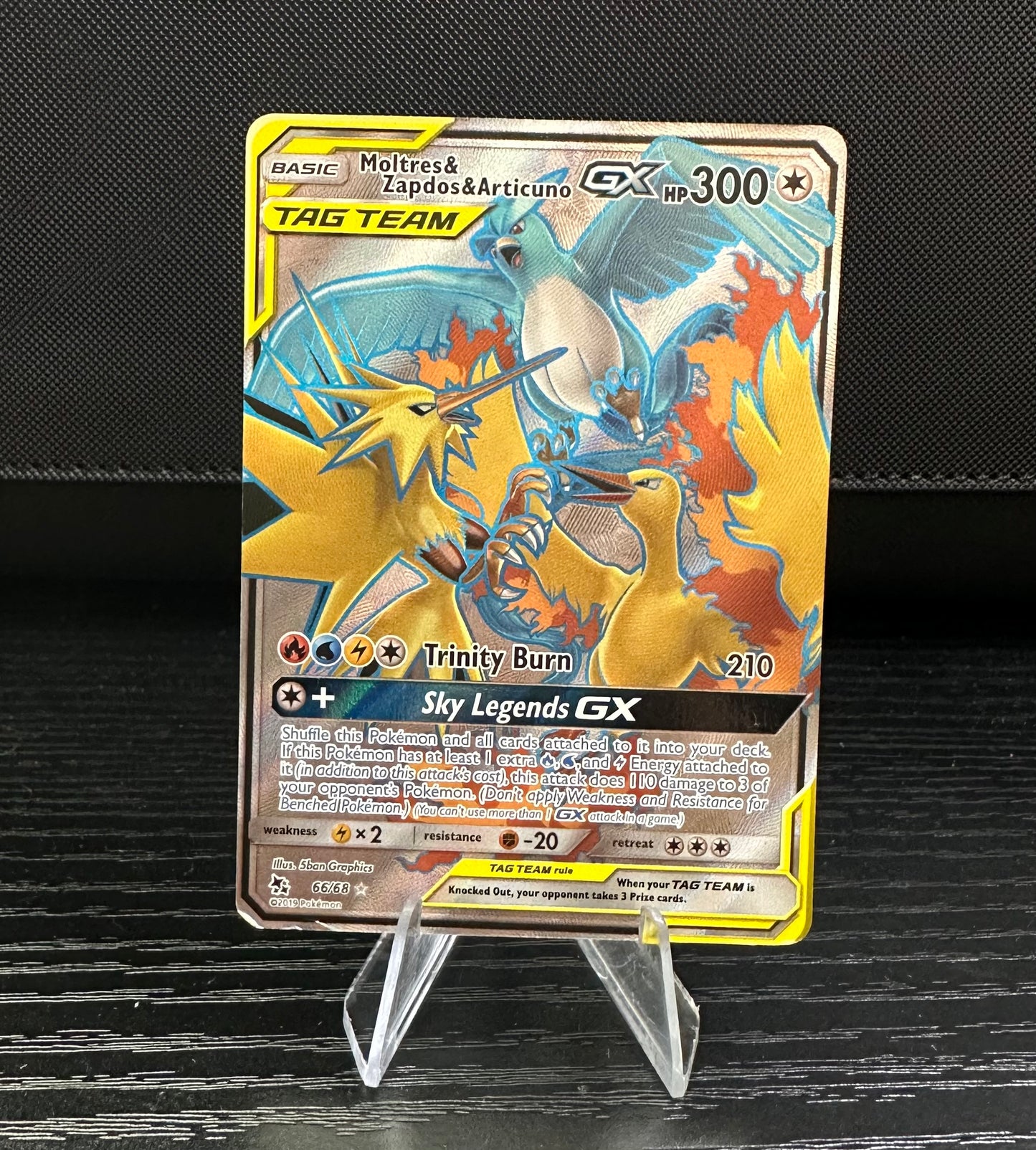 Moltres & Zapdos & Articuno GX (Full Art) - Hidden Fates (Lightly Played)
