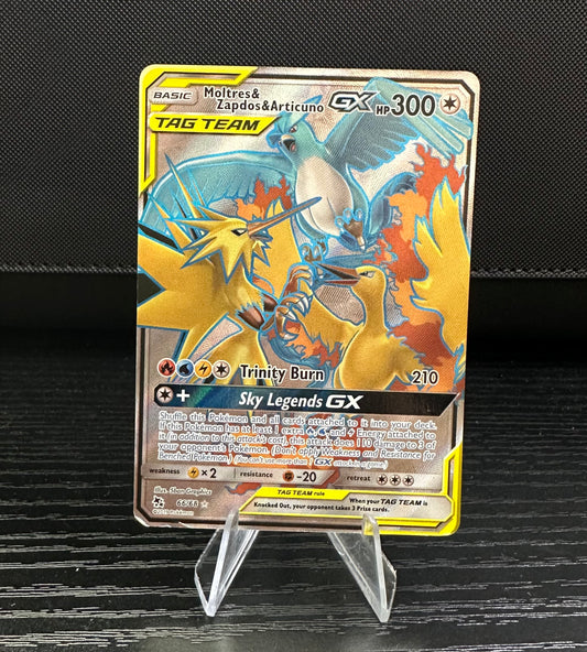 Moltres & Zapdos & Articuno GX (Full Art) - Hidden Fates (Lightly Played)