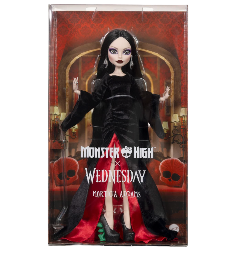 Monster High Wednesday Morticia Addams Skullector Doll