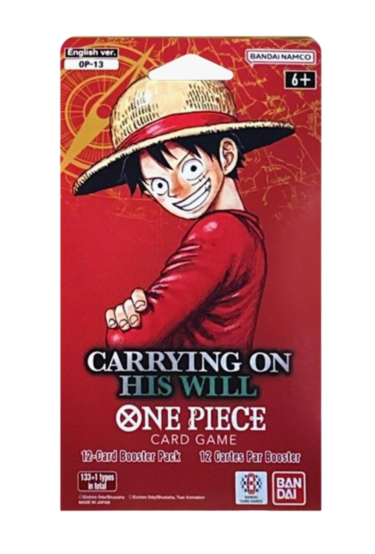 One Piece Carrying On His Will Sleeved Booster Pack (OP13)