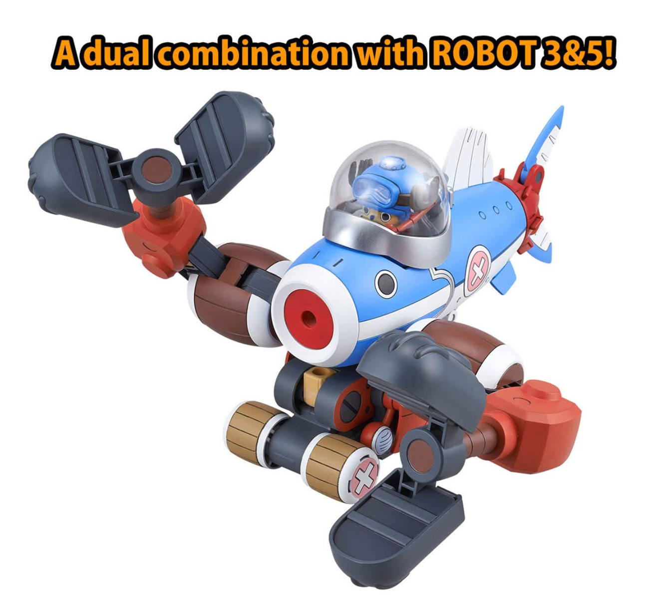 One Piece Chopper Submarine Robot 3 and Chopper Crane Robot 5 Model Kit