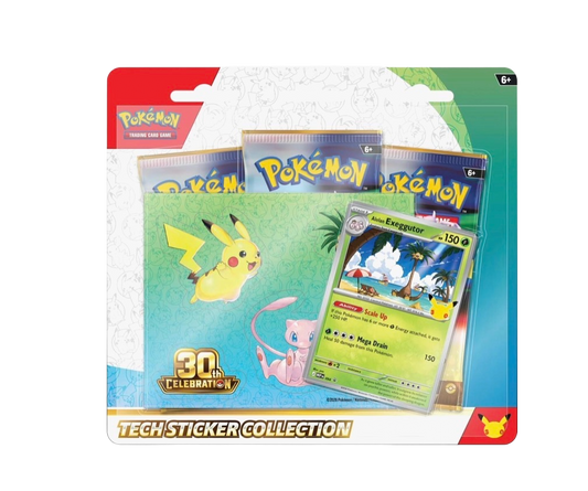 Pokémon 30th Celebration Tech Sticker Collection Alolan Exeggutor