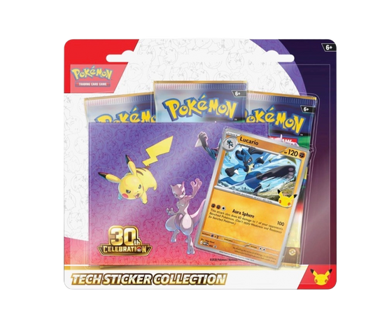 Pokémon 30th Celebration Tech Sticker Collection Lucario